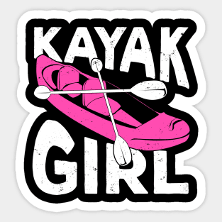 Kayaking Kayak Girl Gift Sticker